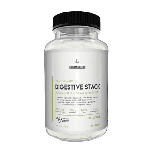 SUPPLEMENT NEEDS Digestive Stack 120 Caps - GymSupplements.co.uk