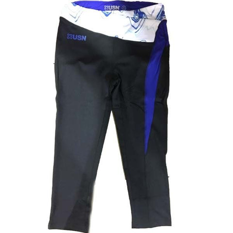 Ladies USN 3/4 Leggings - Black - GymSupplements.co.uk