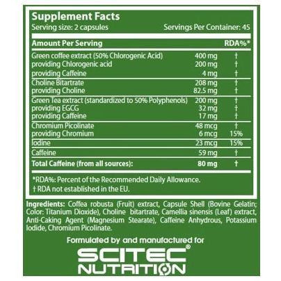 Scitec Nutrition - Green Coffee Complex - 90 Caps - GymSupplements.co.uk