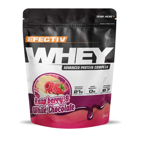 Efectiv Nutrition Whey Protein 2kg Raspberry & White Choc