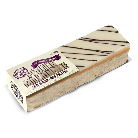 Mountain Joes White Chocolate Caramel Protein Millionaire (10X60g) - GymSupplements.co.uk