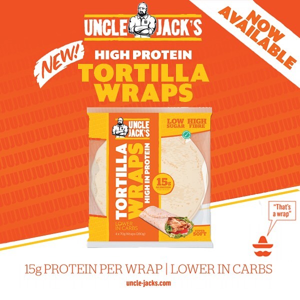 Uncle Jack's - High Protein Tortilla Wraps 280g - Supplements-Direct.co.uk